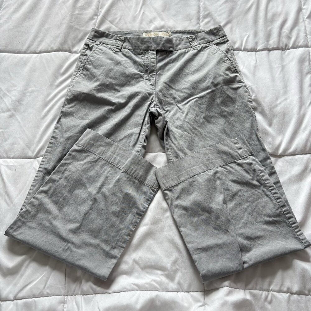 J. Crew Pants Womens Size 2S Gray City Fit‎ Chino 100% Cotton Business Casual